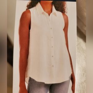 sleeveless blouse,  size M